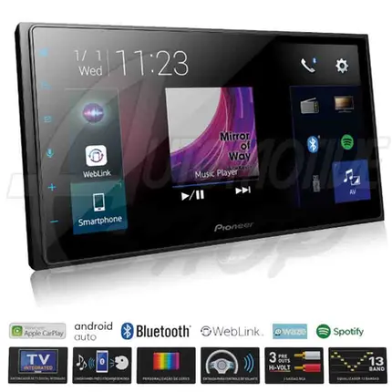 Multimidia Pioneer 6,9" Bluetooth Carplay Android DMHZ5380TV