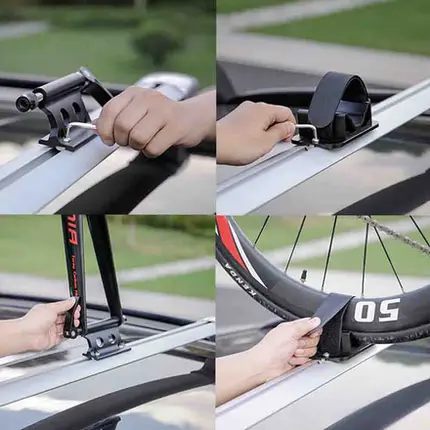Transbike Automotive Rack Suporte Teto Bicicleta Fixo Ajuste