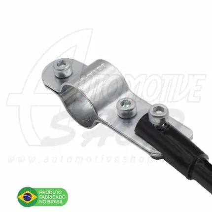 Antena Corta Pipa Moto Retrátil Guidao Aço Inox Prata M1PT