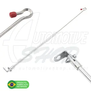 Antena Corta Pipa Moto Retrátil Retrovisor Aço Inox Prto M1A/M9