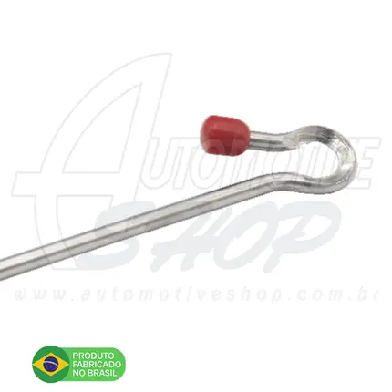 Antena Corta Pipa Moto Retrátil Guidao Aço Inox Prata M1/M8