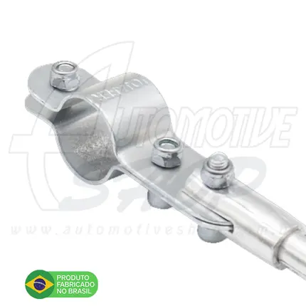 Antena Corta Pipa Moto Retrátil Guidao Aço Inox Prata M1/M8