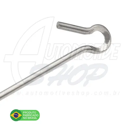Antena Corta Pipa Moto Retrátil Guidao Aço Inox Prata M11
