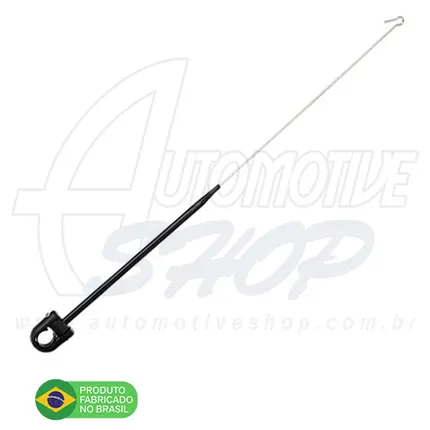 Antena Corta Pipa Moto Retrátil Guidao Aço Inox Preto M11A