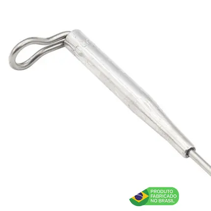 Antena Corta Pipa Moto Fixa Retrovisor Aço Inox Zincada M3B