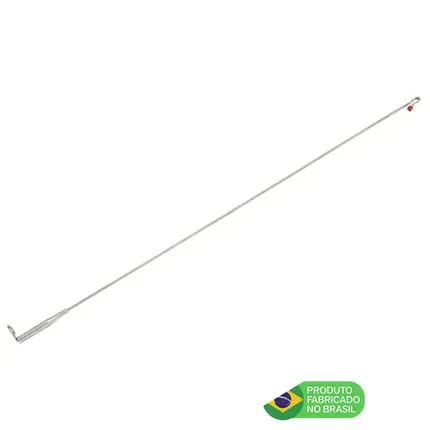 Antena Corta Pipa Moto Fixa Retrovisor Aço Inox Zincada M3B