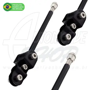 Antena Corta Pipa Moto Retrátil Retrovisor Inox 9/12 Pt HRP5