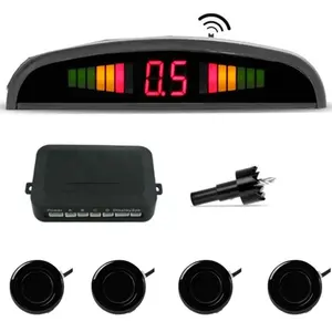 Sensor Estac Visor Led Meia Lua 4pts Aviso Sonoro Pto Brilho