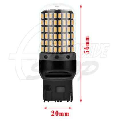 Lâmpada Pingo T20 W21/5W UM Polo 144 leds smd Laranja 360