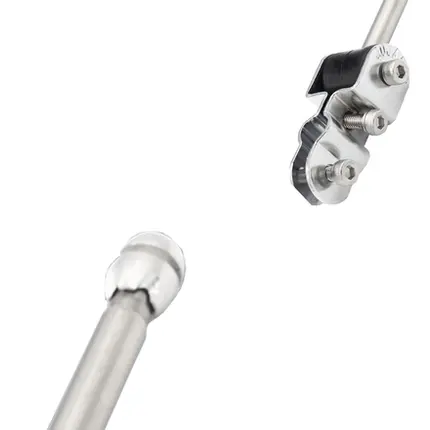 Antena Corta Pipa Moto Retrátil Retrovisor Inox 9/12Pta HRC6