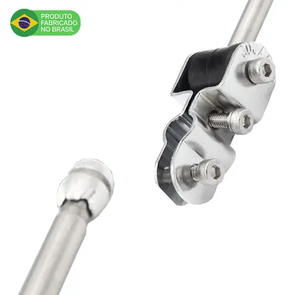 Antena Corta Pipa Moto Retrátil Retrovisor Inox 9/12Pta HRC5
