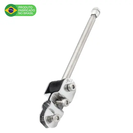 Antena Corta Pipa Moto Retrátil Retrovisor Inox 9/12Pta HRC5