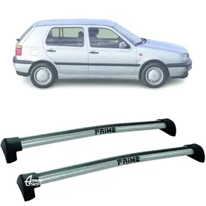 Rack Teto Aluminio Prime VW Golf MK3 4pts 91-99 Prata PR080