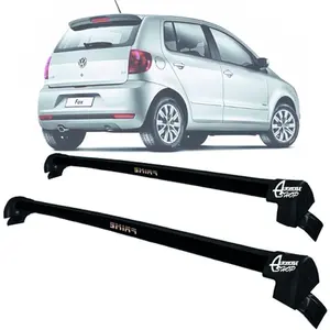 Rack Teto Aluminio Prime VW Fox 2003 até 2024 PRETO PR136
