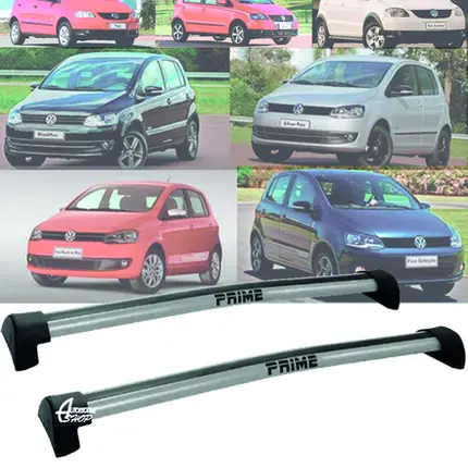 Rack Teto Aluminio Prime VW Fox 2003 até 2024 PTA PR025