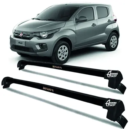 Rack Teto Aluminio Prime Fiat Mobi 4 Portas 16/ 25 PTO PR160