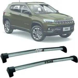 Rack Trav Teto Aluminio Prime Jeep Compass 17-25 Prata PR075