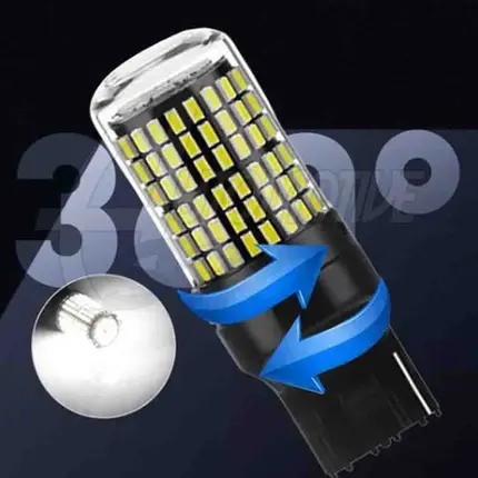 Lâmpada Pingo T20 W21W UM Polos 144 leds smd Branco 360 Ré