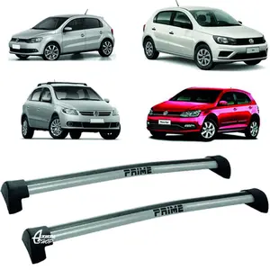 Rack Teto Aluminio Prime VW Gol G5 G6 G7 G8 Prata PR021