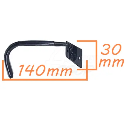 Suporte Biclicleta Parede Pé de Vela Horizontal P/1 Bikes BK
