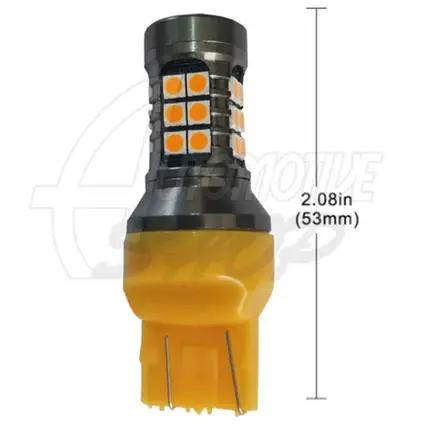 Lâmpada T20 Dois Polos 27 Leds Projecto UP TSI DRL Ambar Par