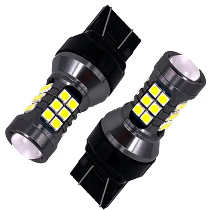 Lâmpada T20 Dois Polos 27 Leds Projector UP TSI DRL Bco Par