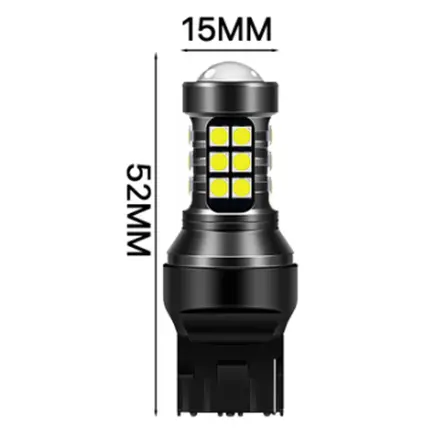 Lâmpada T20 Dois Polos 27 Leds Projector UP TSI DRL Bco Par