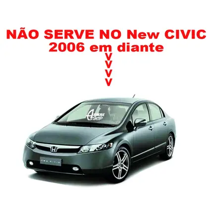 Rack Teto Aluminio Prime Honda Civic 01 até 2003 Preto PR108