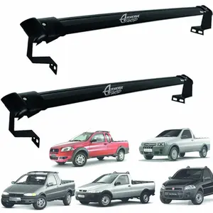 Rack Caçamba Aluminio Prime Fiat Strada 96 até 2014 Preto
