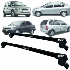 Rack Teto Aluminio Prime Corsa Classic Wind 4PTS Preto PR120