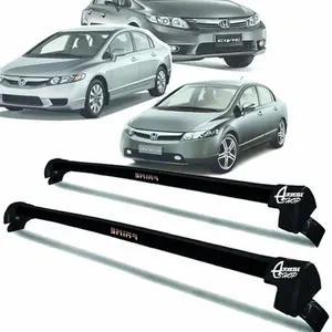 Rack Teto Aluminio Prime Honda Civic G8 G9 06/16 Preto PR152