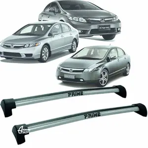 Rack Teto Aluminio Prime Honda Civic G8 G9 06/16 Prata PR041
