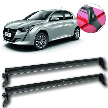 Rack de Teto Vhip Fix.Porta Peugeot 208 2021 a 25 4pts C1078