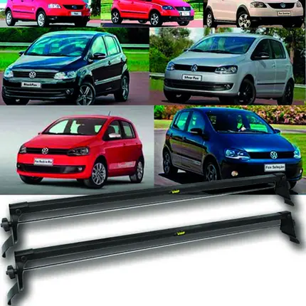 Rack de Teto Vhip Fix.Porta VW Fox 2003 até 2022 4pts 922