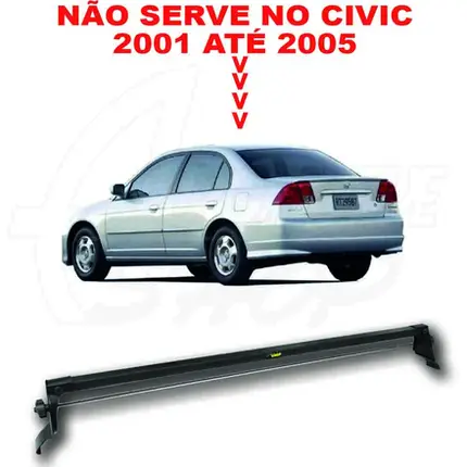 Rack de Teto Vhip Fix.Porta Honda Civic 2006 a 2014 C1062