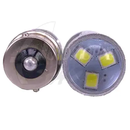 Lâmpada 1156 P21/5W 12/24v Um Polo 21 Leds Projector Vermelh