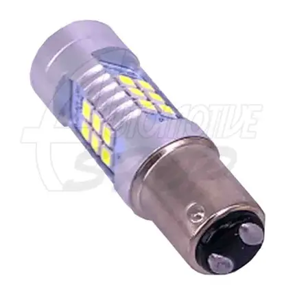 Lâmpada 1157 P21/5W 12/24v Dois Polos 21 Leds Projecto Branc
