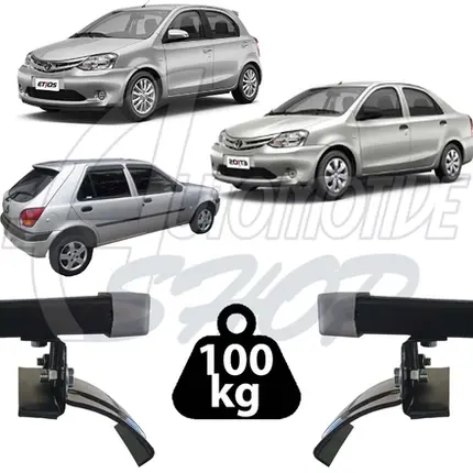 Rack Teto Resistent Sport Toyota Etios Hatch 4PTS 228 100kg