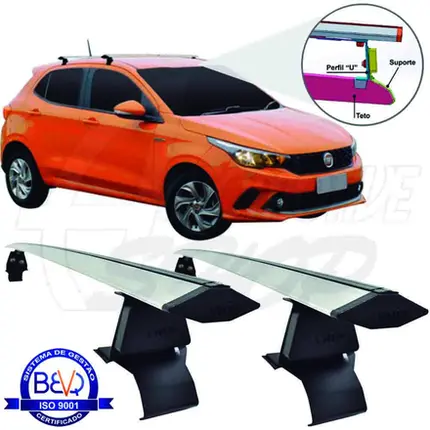 Rack de Teto Vhip Aluminio Fiat Argo Cronos 11/ 15 984AL