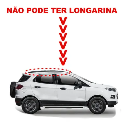 Rack Teto Resistent Sport Ford EcoSport 13 a 17 LW221 100kg