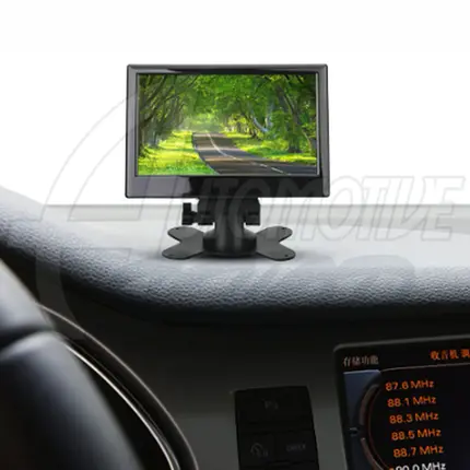 Tela LCD 7" + Camera Ré Digital TFT 12V 2x Entradas RCA Cor