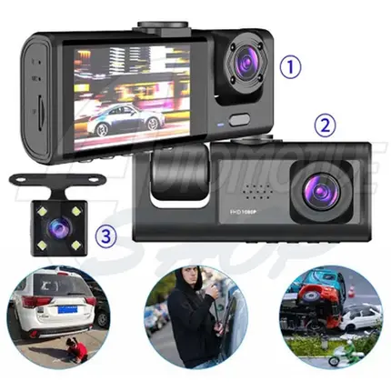 Mini Camera DVR Carro Frontal Interna Uber Taxi C/Card 32g