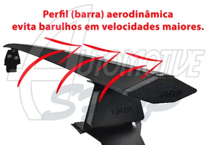 Rack de Teto Vhip Aluminio Honda Fit 15 até 2022 C.1030PTO