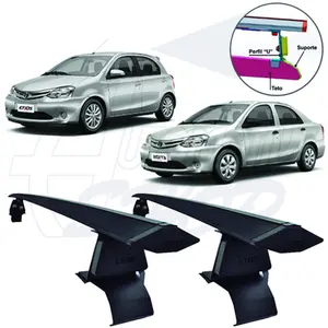 Rack de Teto Vhip Aluminio Toyota Etios Sedan Hatch C.992PTO
