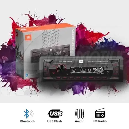 Rádio Automotivo MP3 Player JBL 100BR Bluetooth SD USB AUX