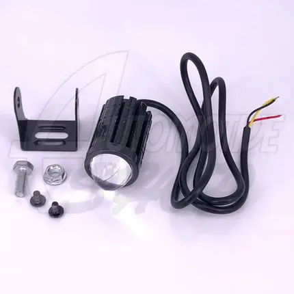 Farol Aux Milha Projector Moto Amarelo Branco 10mil lumens