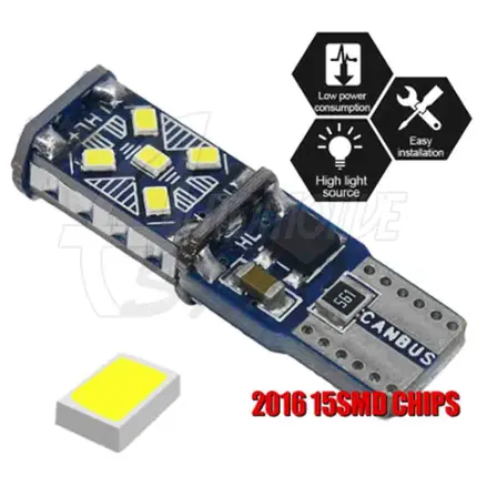 Lampada Pingo T10 15 Leds TORRE X Super Bco CAMBUS Un