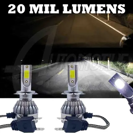 Kit Ultra Led V10 Super Branco 6500K 30W 20.000 Lumens H1