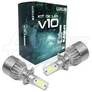 Kit Ultra Led V10 Super Branco 6500K 30W 20.000 Lumens H1