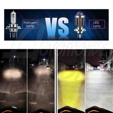 Lampada Led 12V 10 Mil L Super Bco H4 Projecto MOTO CARRO Un